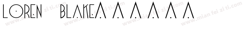 loren blake字体转换